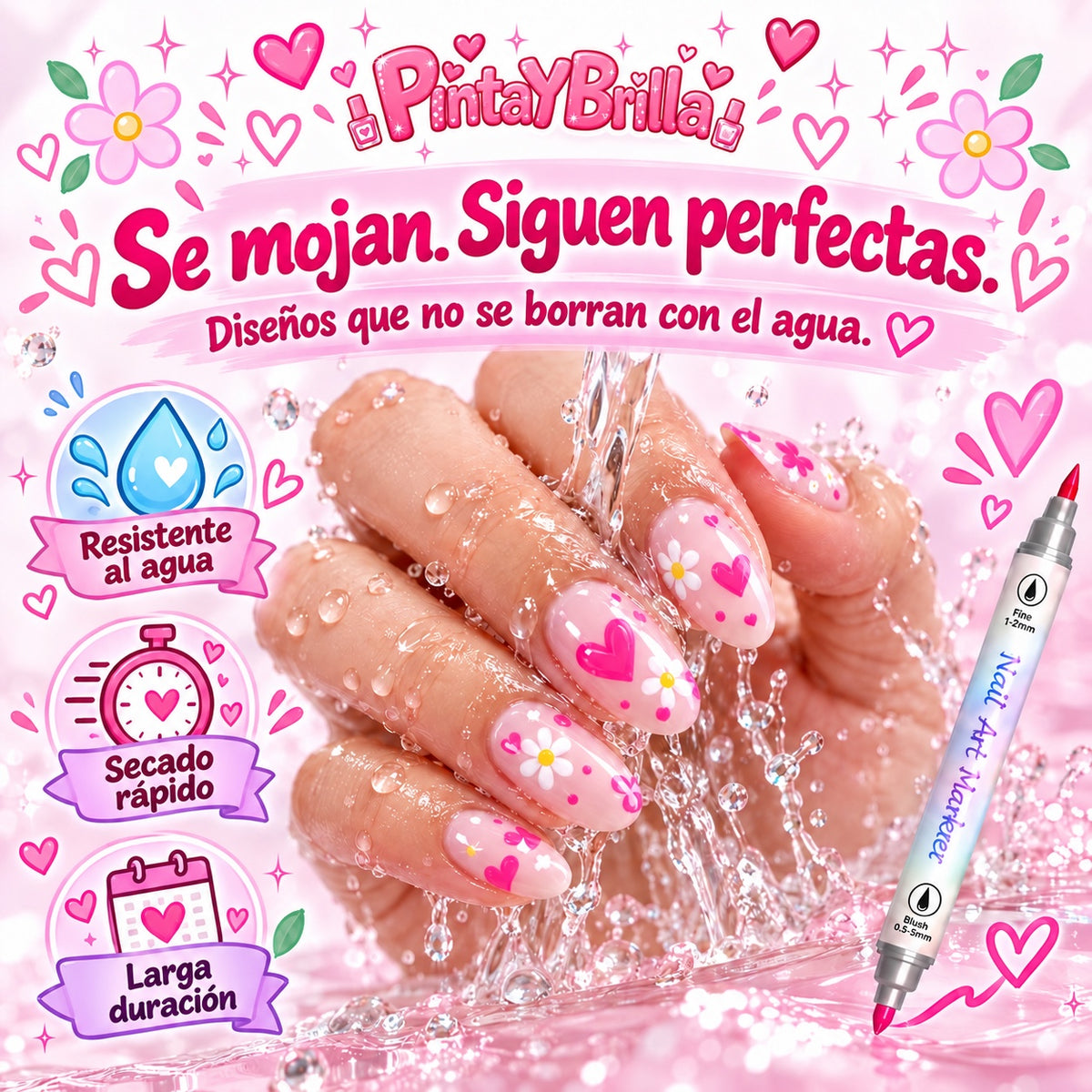 PintaYBrilla: se mojan, siguen perfectas